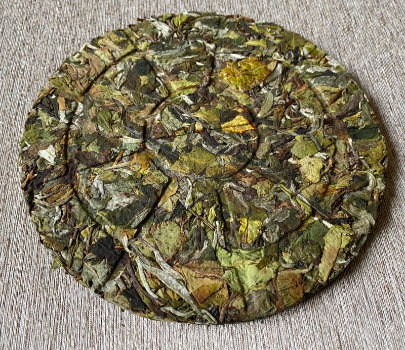 2020 Yunnan Old Tree Tea Moonlight White Tea Cake - 100g - The Honourable Tea Company